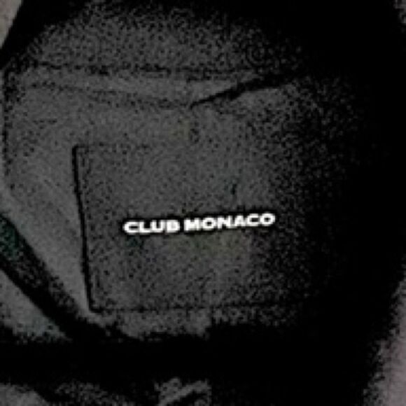 CLUB MONACO Cropped Wool Cashmere Fall Winter Jacket Blazer Black XS - Picture 8 of 12